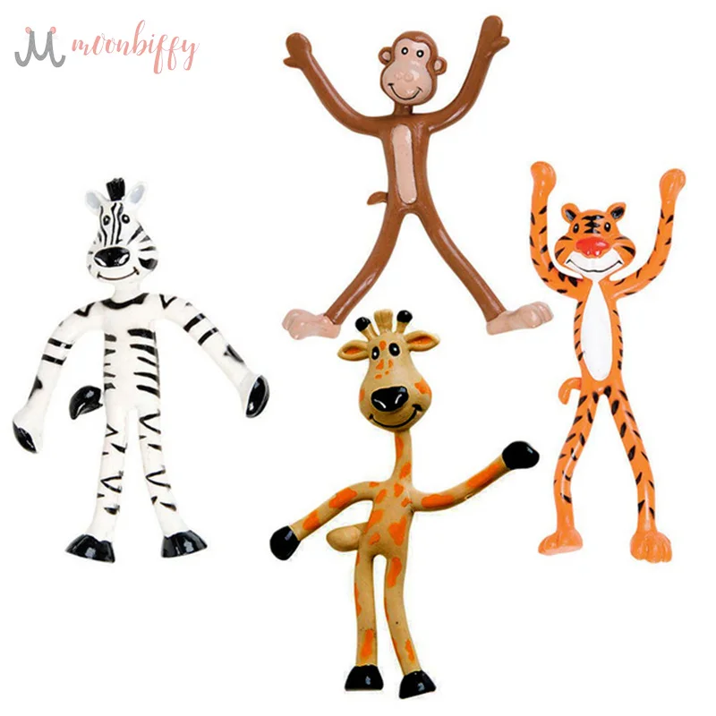 

Funny Decompression Tricky Fidget toys Novelty Wire Animal Sika Deer Zebra Monkey Distorted Deformation Doll Children Toy Gift