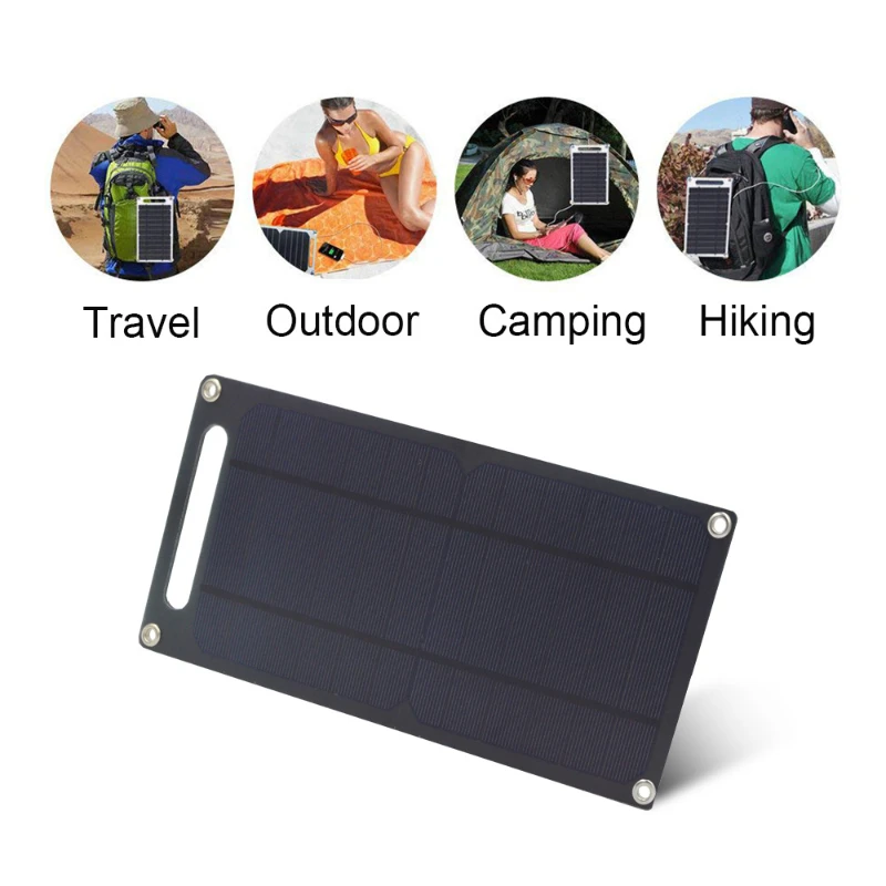 

Solar phone charging panel, flexible solar panel, 6W backpack solar charger