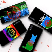 gypsy aromanian romany romani roma flag phone case for samsung a51 a30s a52 a71 a12 for huawei honor 10i for oppo vivo y11 cover