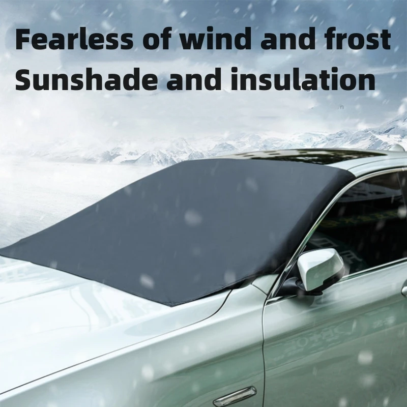 

Новинка чехол на лобовое стекло автомобильный Магнитный солнцезащитный козырек от снега автомобильный козырек от снега водонепроницаемый защитный чехол