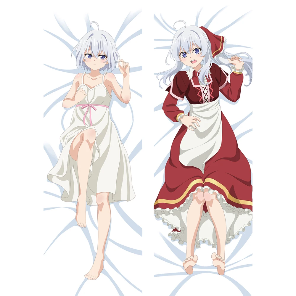 

Anime The Journary of Elaina Dakimakura Cover Pillows Long 2Way Peachskin Pillowcase Cushion Bedding Pillow Case