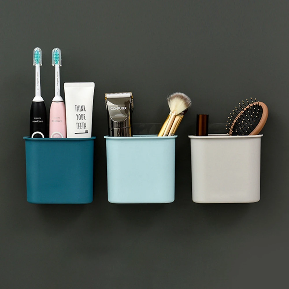 

Home Organization Toilet Organizer Toothpaste Storage Box Toothbrush Shelf Bathroom Accessories Toothbrush Holder Case