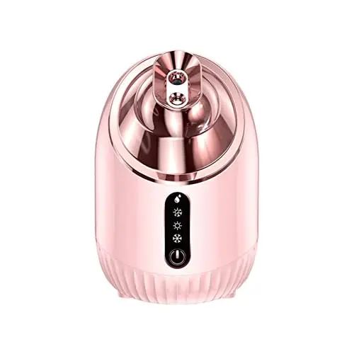 

Facial Steamer Spa Nano Vaporizador Facial Ionic Cold Warm Hot 240ml Small Face Humidifier Pink Portable Nebulizer Mist Sprayer
