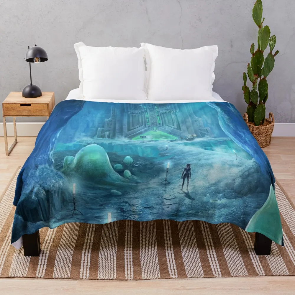 

Subnautica Below Zero Concept Art Throw Blanket Soft Blanket Fluffy