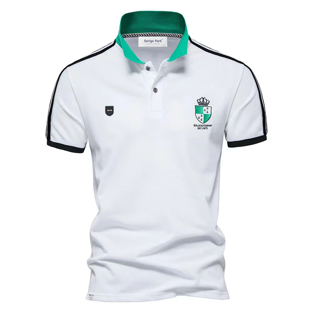 men's classical polo shirt Solide color shirts for man summer new collection men clothing luxury brand park stripe high quality |