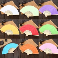 203050pcs personalized engraved folding hand fan wedding personality fans birthday customized baby party decor gifts for guest