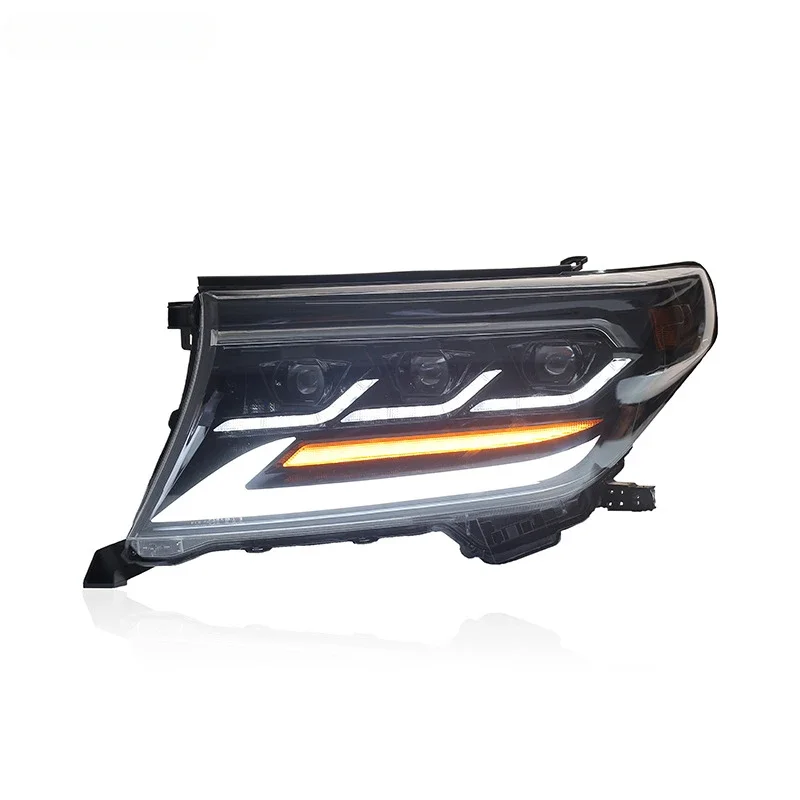 Фара для TOYOTA Land Cruiser светодиодная фара 2007-2015 фары LC200 DRL указатель поворота дальний