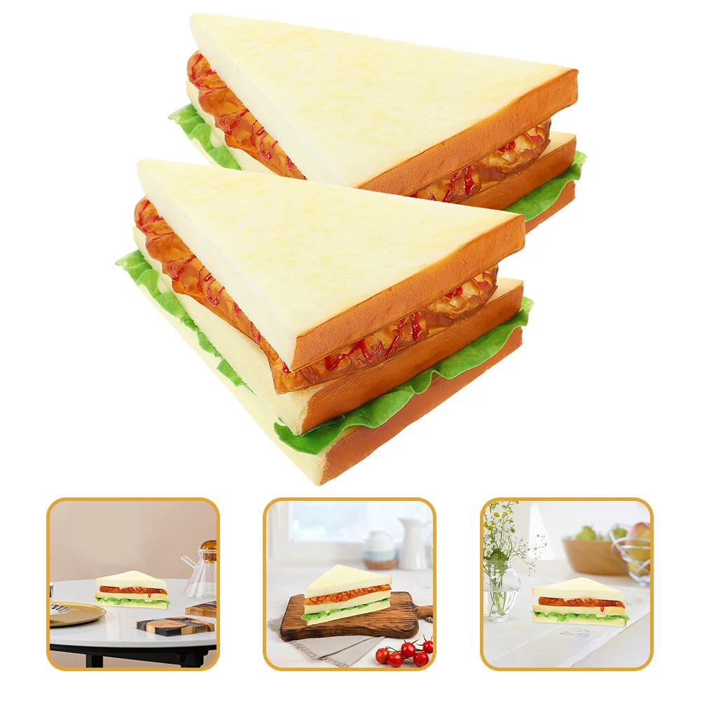 

Simulation Sandwich Bakery Food Photo Prop Desktop Ornaments Artificial Props Models