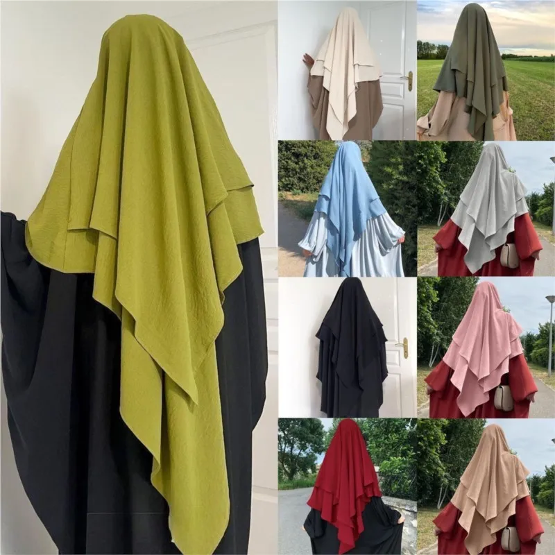 Muslim Shopee Middle East Dubai Turkish Headscarf Indonesia Malaysian Shawl Covering A Woman's Head Scarf Ice Silk Crepe