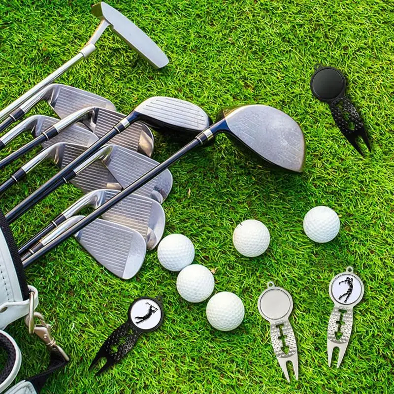 

Golf Divot Repair Tool Zinc Alloy Golf Divot Repair Tool With Ball Marker Rustproof Golf Accessories Sturdy Non Slip For Club
