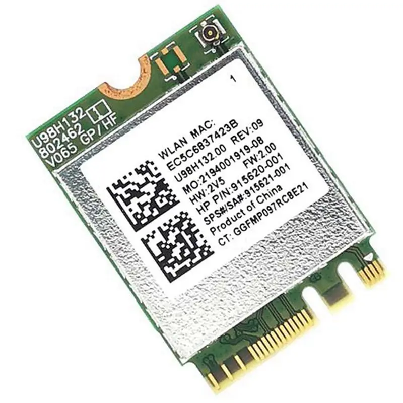 Фото Надежная комбинированная адаптерная карта 4X RTL8821CE 802.11AC 1X1 Wi-Fi+BT 4.2 SPS 915621-001 для беспроводной сети для HP Probook 450 G5. №2