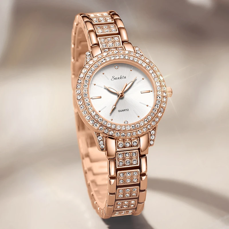 SMVPSunkta Watch for Women Luxury Bracelet Diamond Ladies Watch Fashion Women's Watches Female Waterproof  Wristwatch Montre Fem