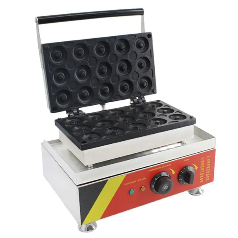 

Wholesale Price Commercial Electric Small Hole Donut Baking Machine/15 Hole Japanese Style Multi-Flavored Donut Making Equipment