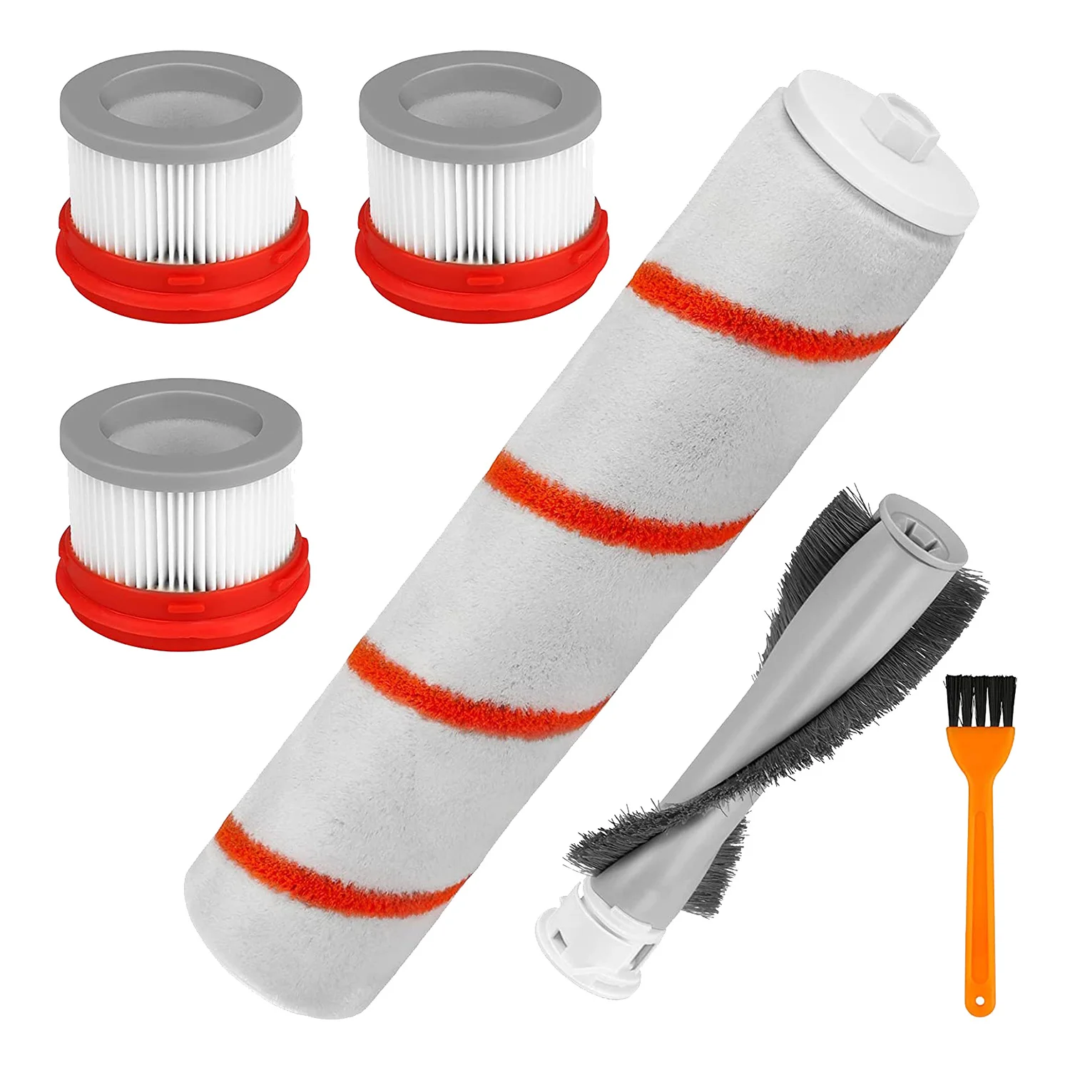 

Replacement HEPA Filter,Main Rolling Brush,Soft Roller Brush for Xiaomi Dreame V9 V9D V10 Cordless Vacuum Cleaner,6 Pack