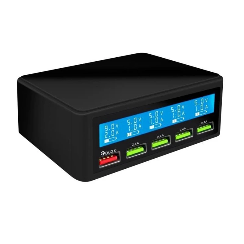 

Быстрая зарядная станция QC3.0 с 5 USB-портами