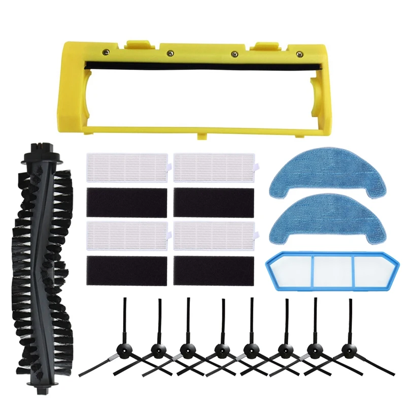 

Washable Main Brush Side Brush Heap Filter Strainer For Ilife A4 A4S A40 Robot Vacuum Cleaner Accessories Part