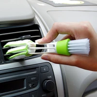2 in 1 car air conditioner outlet cleaning tool long durable multi purpose duster brush cleaner car styling auto accessories