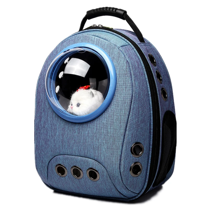 

Backpack dog carry pet travel dog cat transport bag transparent capsule breathable hiking portable dog backpack