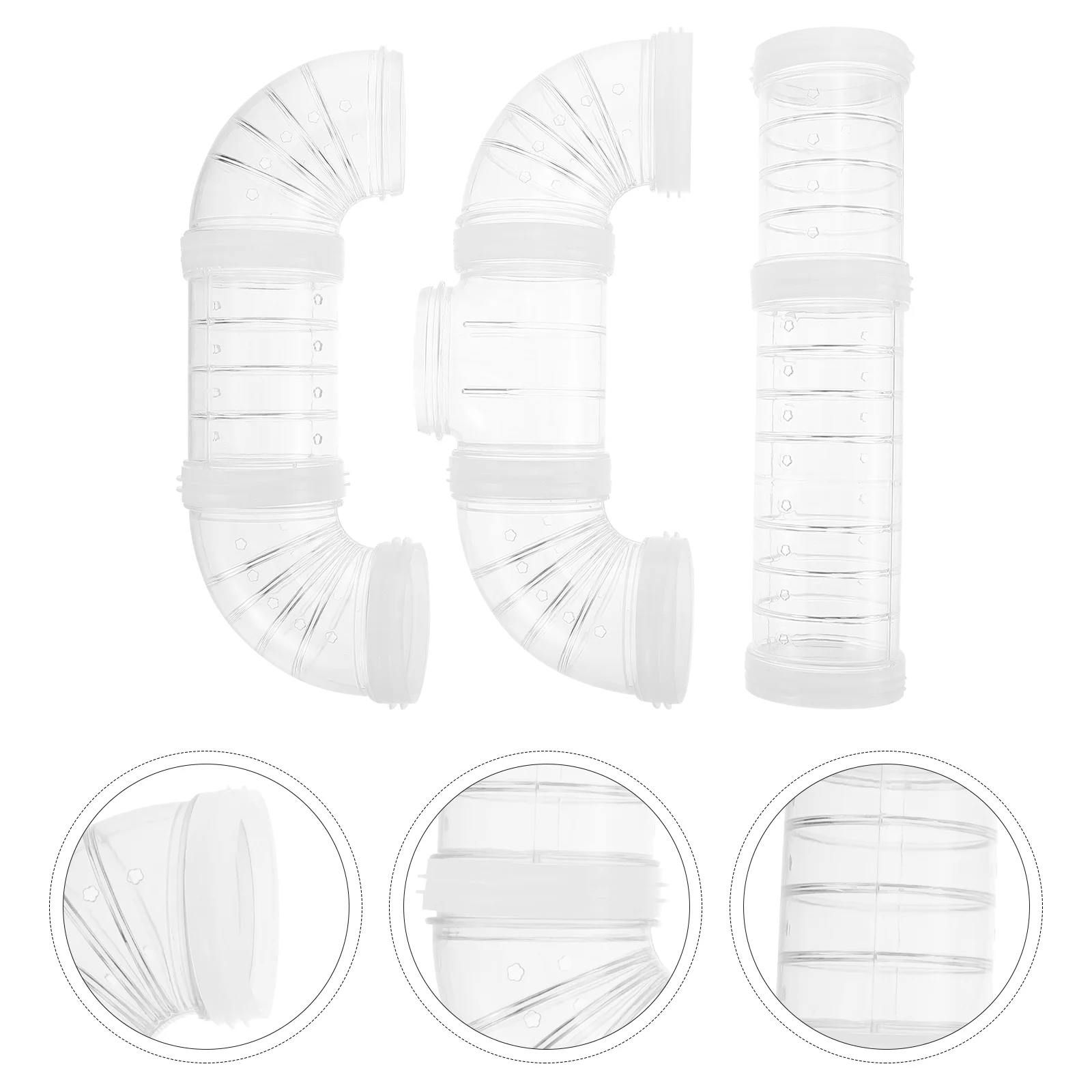 

Hamster Tubes Cage Tunnels Tunnel Toys Tube Accessories Maze Guinea Ferret Diy Kit Rat Track Toy Connector Hamsters Tool