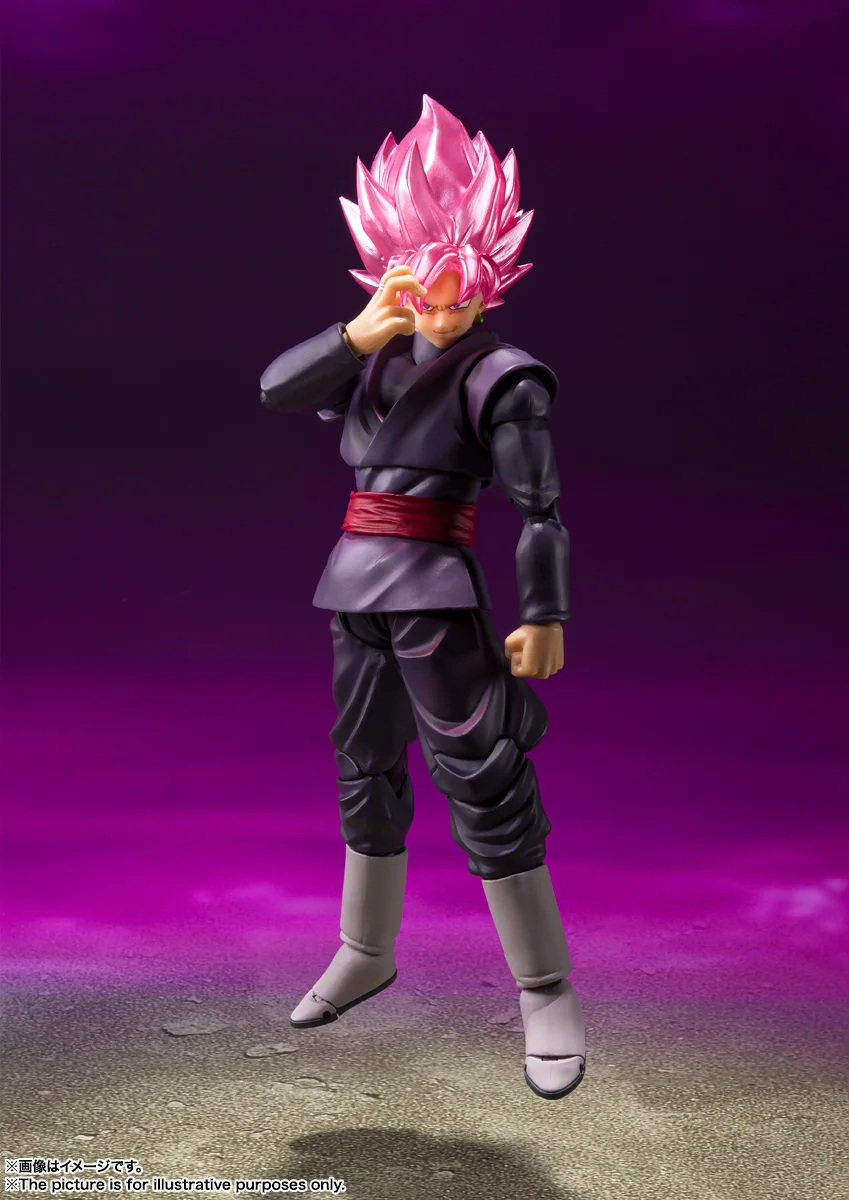 В наличии Оригинальные BANDAI DBZ SSJ SHF супер Роза Wukong Goku Zamasu экшн-фигурки игрушечные