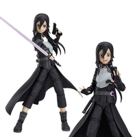 15cm kirigaya kazuto anime sword art online action figure sao kirito black fight with weapon model toys pvc collection gift doll