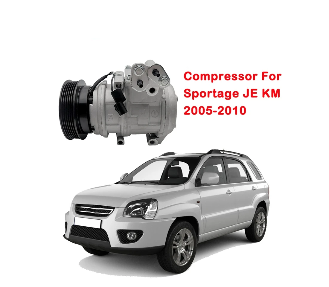 

Car Air Conditioning Compressor For Kia Sportage JE KM 2005 2006 2007 2008 Automotive Air Conditioner AC Compressor 97701-1D500