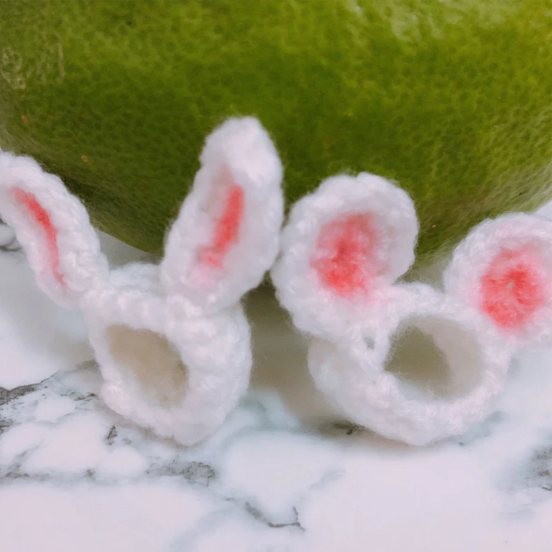 

Woolen Bears Finger Ring Adjustable Sweet Cute Rabbit Bear Rings Cartoon Index Ring Handmade Plush Bear Bowknot Jewelry Gift