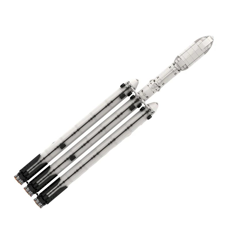 Фото Конструктор Gobricks MOC: Модель ракеты Falcon Heavy Carrier Saturn V (SpaceX), набор для сборки, детская игрушка №1
