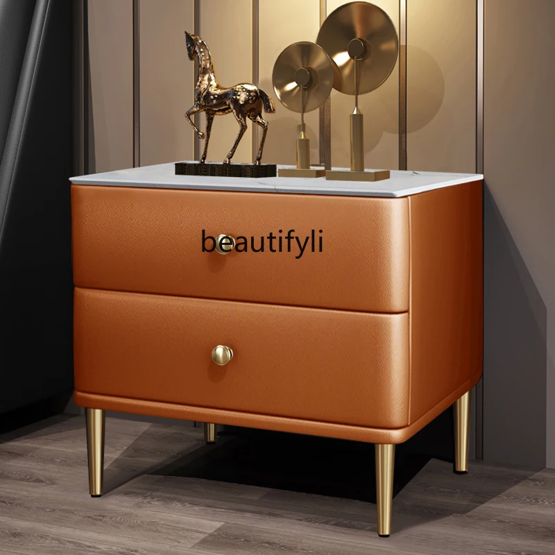 Каменная тарелка Круглый Угловой прикроватный столик с защитой от столкновений