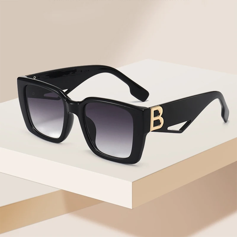 

Square Frame Letter B Sunglasses For Men Women Brand Design UV400 Sun Glasses Fashion Trend Vintage Male Ladies Eyewear Shades
