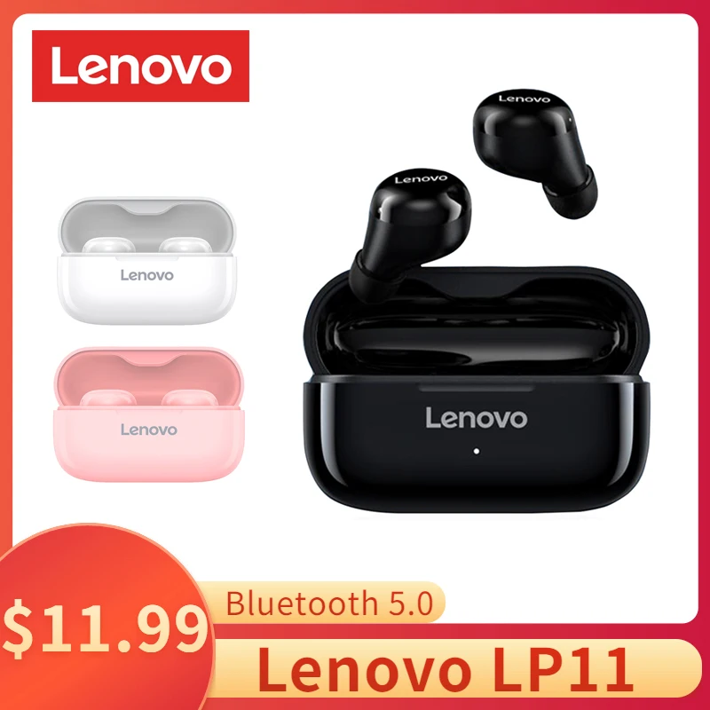 

Lenovo LP11 Wireless Earphone TWS Bluetooth HiFi Stereo Headphones Dual Microphone Noise Reduction Touch Control In-Ear Earbuds