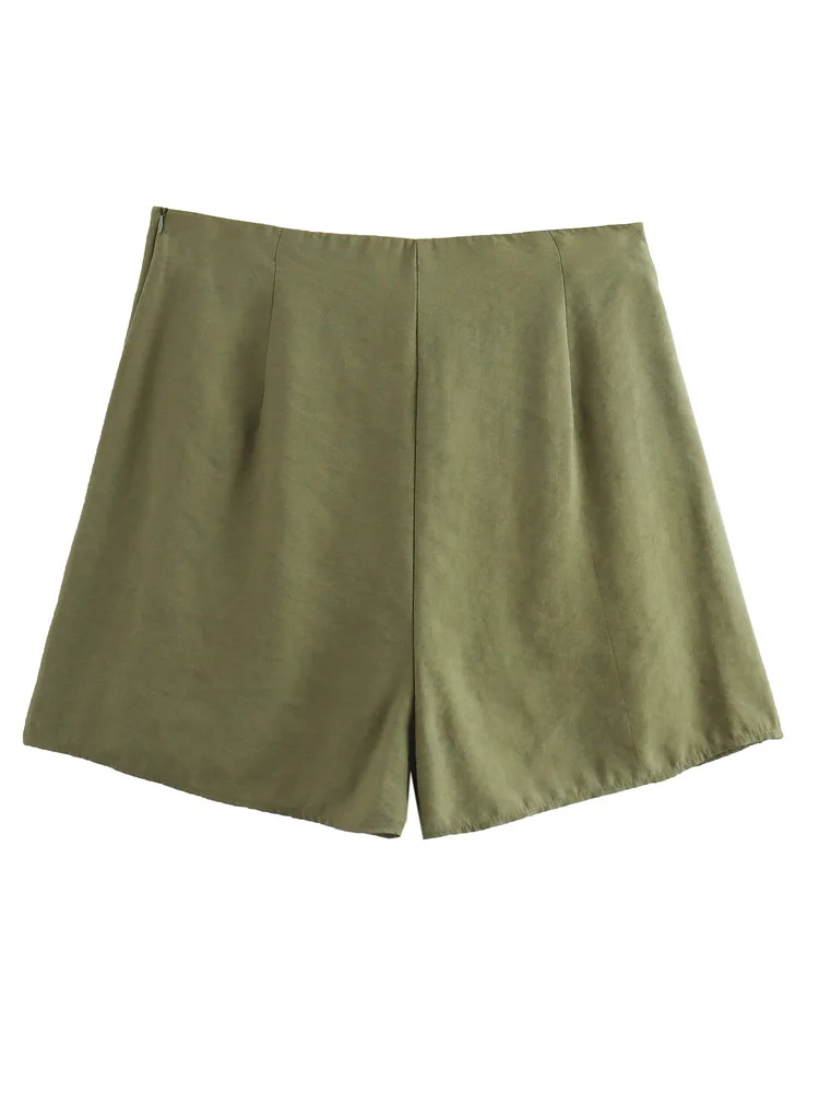 Женские шорты-бермуды KAOPU ZA винтажные юбки с завышенной талией боковой молнией и