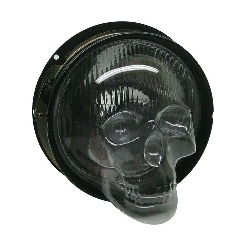 

Прозрачный абажур в виде черепа, универсальный налобный фонарь, шлем, чехол для автомобиля, грузовика, Автомобильный декоративный защитный налобный фонарь, оболочка