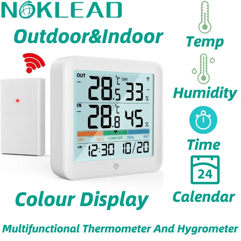 

Цифровой термометр-гигрометр NOKLEAD 2023 с ЖК-дисплеем