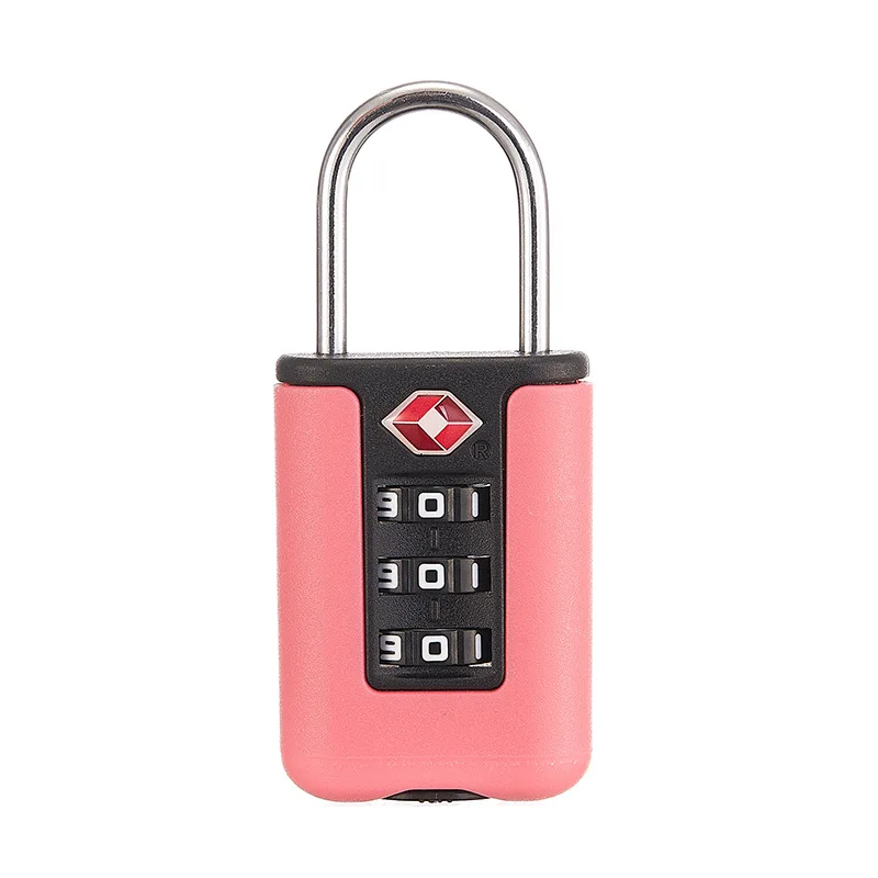 

TSA Customs Password Lock Travel Luggage Security Anti-Theft Tool Portable Contrast Color Padlock 3 Digit Combination Lock