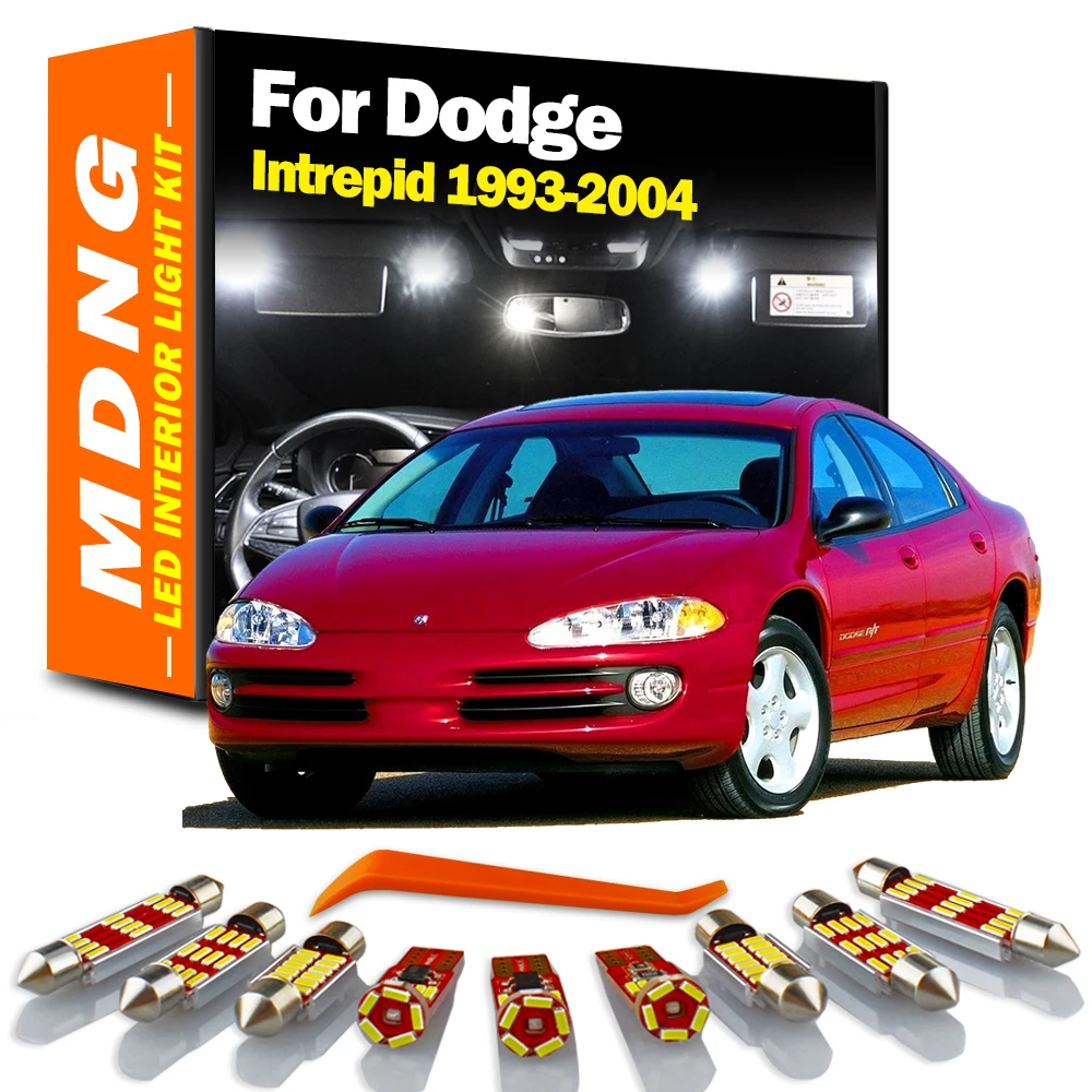 

MDNG Canbus внутренняя лампа для Dodge Intrepid 1993-2000 2001 2002 2003 2004 автомобильные лампы светодиодсветодиодный внутренняя карта купольсветильник света бе...