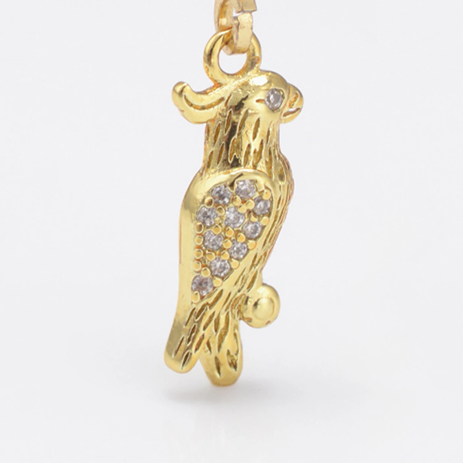 Серьги-кольца в виде животных для женщин Золотые серьги-подвески собаки орла