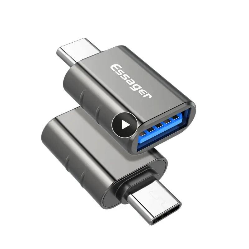 

Usb3.0 5gbps High-speed Transmission Usb Type C Otg Adapter Metal Shell Plug And Play Fast Identification Usb-c Female Connector