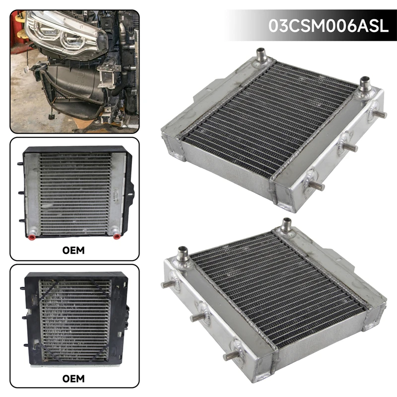 

Secondary Auxiliary Radiator Cooler For BMW F87 F80 F83 M2 M3 M4 S55 15-20 L&R