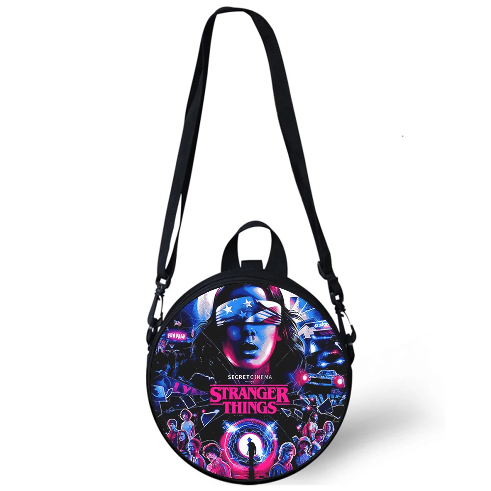 Stranger Things Child kindergarten Bag 3D Print Crossbody Shoulder Bags For School Women Mini Round Bagpacks Rugtas Bag
