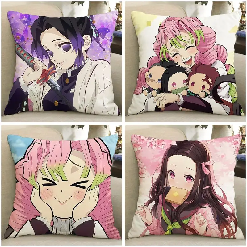 Фото Подушка Kimetsu No Yaiba с Токито Муичиро: Аниме-подушка, милая, портативная, удобная, декоративная, модная, высококачественный подарок №3