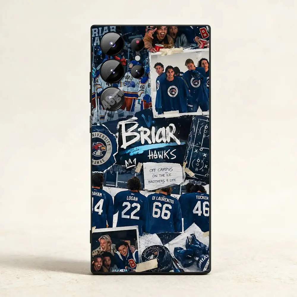 Фото Чехол для телефона O-Off C-Campus Hockey Team для Samsung Galaxy S21 22 23 Ultra Plus S24 25 26 FE Lite, защитный чехол из ТПУ №2