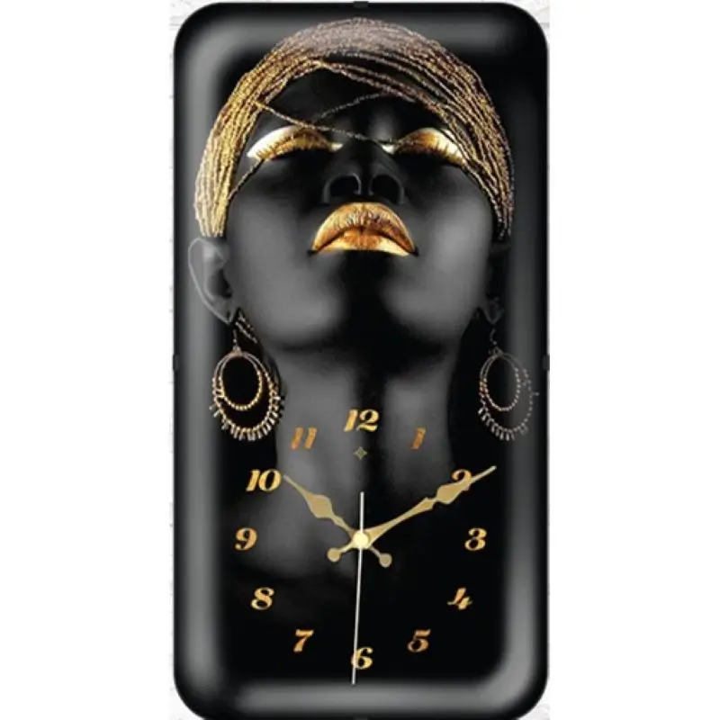 

Часы стеклянные женские в африканском стиле, интерьерные настенные Креативные украшения для дома, офиса, комнаты, современный дизайн в пода...