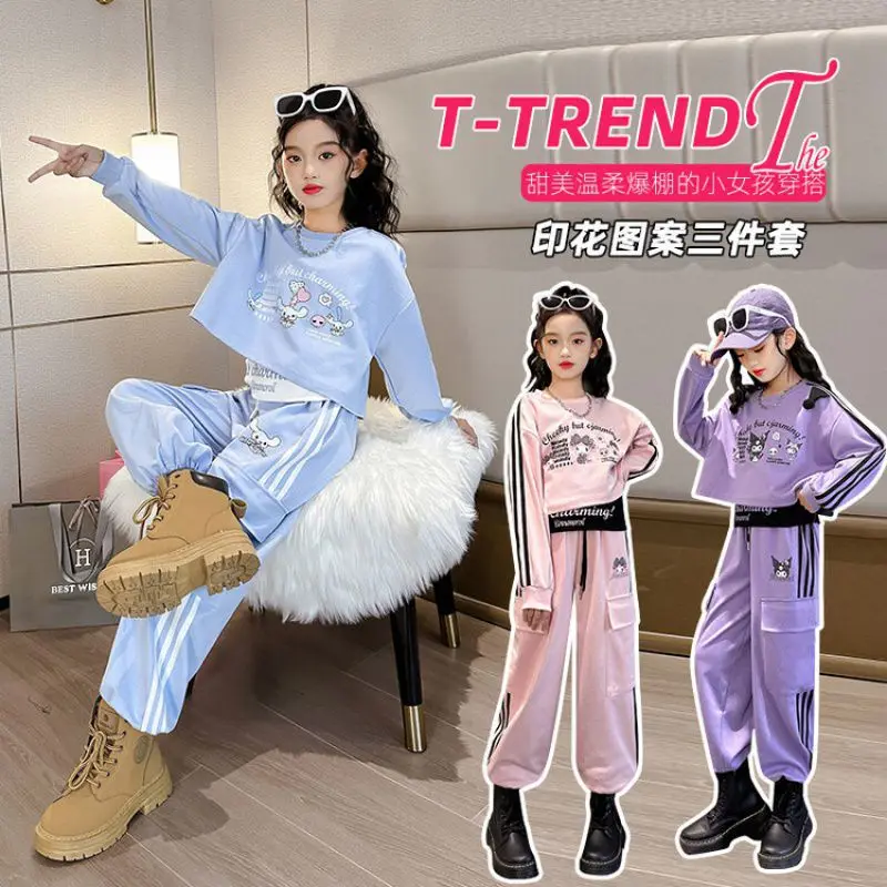 Аниме Cinnamoroll Kuromi MyMelody Kawaii комплект из трех предметов с героями мультфильмов