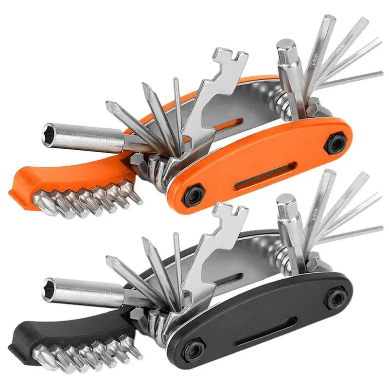 

Bike Multitool Kit Compact And Lightweight Bicycle Repair Kit 21 In 1 Portable Bicycle Essentials For Road Riding Travel