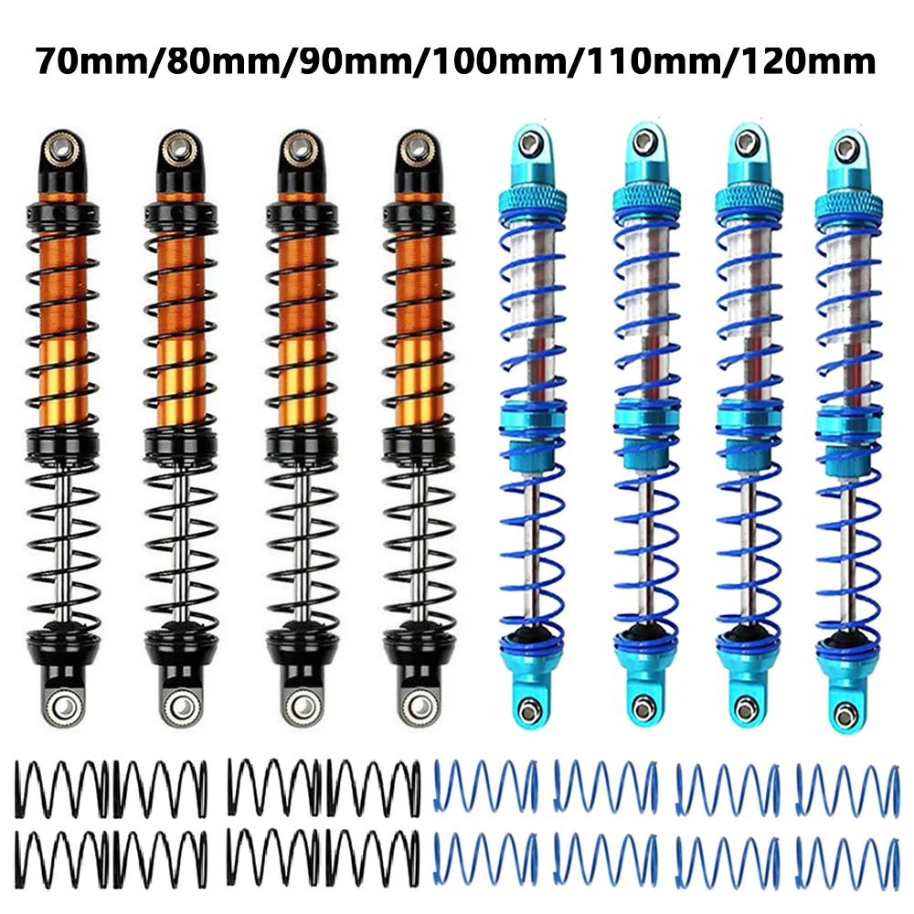 

New Metal 70mm 80mm 90mm 100mm 110mm 120mm Shock Absorber Oil Damper for 1/10 RC Crawler Car Axial SCX10 AXI03007 RBX10 D90 TRX4