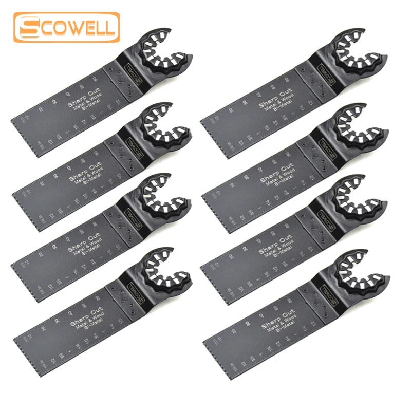 Extra Long Bi-metal Plunge Oscillating Saw Blades For Starlock System Oscillating Machines Plus Length Renovate Multi Tool Blade
