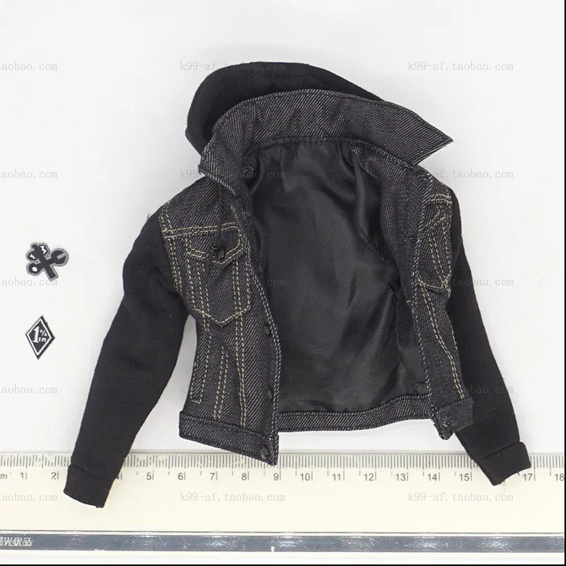 

1/6 Soldier DAM GK003MX Denim Jacket Coat Model For 12'' Action Figure Clothing Accessory DIY Display Toy