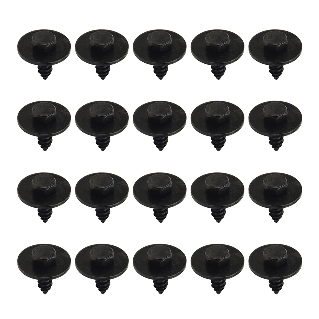 

40pcs U Nut Hex Screw For BMW Chassis Engine Guard Metal Nut/Screw Washers U-shape Clip Car Fastener Clips For MINI:R50 - R52