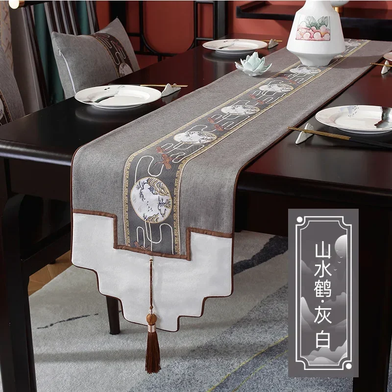 Скатерть в китайском стиле роскошная Водонепроницаемая настольная дорожка из